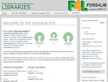 Tablet Screenshot of foss4lib.org